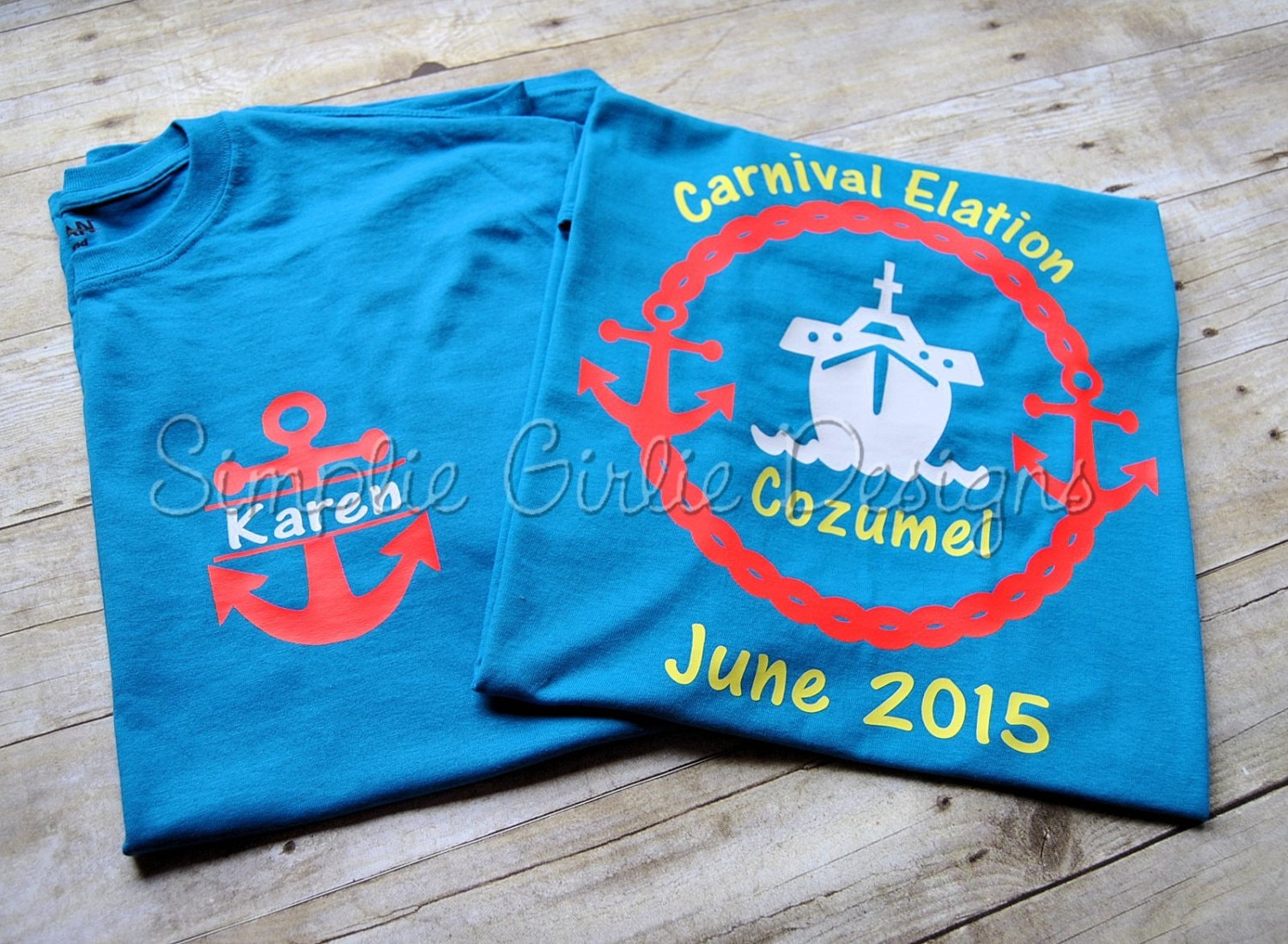 Custom cruise tshirts. You choose colors. by SimplieGirlieDesigns