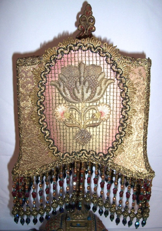 SOLD Antique Armor Bronze Elephant Table Lamp With Hand Made