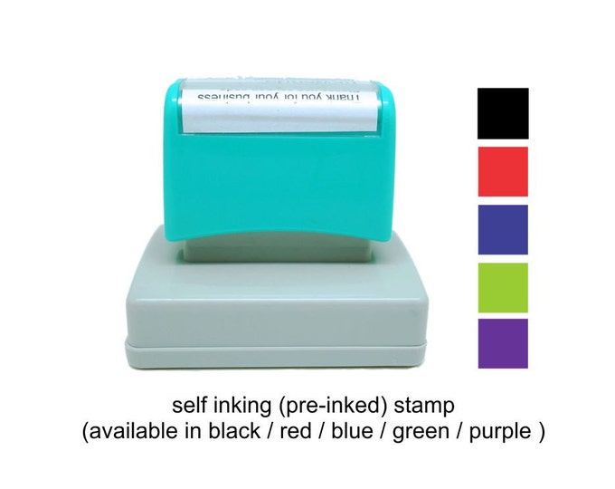 Self Inking Personalized Return Address Stamp - Custom Rubber Stamp R324
