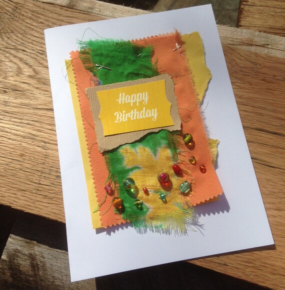 HandMade Tie Dye Happy Birthday Cards