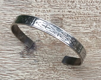 Native American Cuff Bracelet R Pinto South West Vintage Native American Bracelet