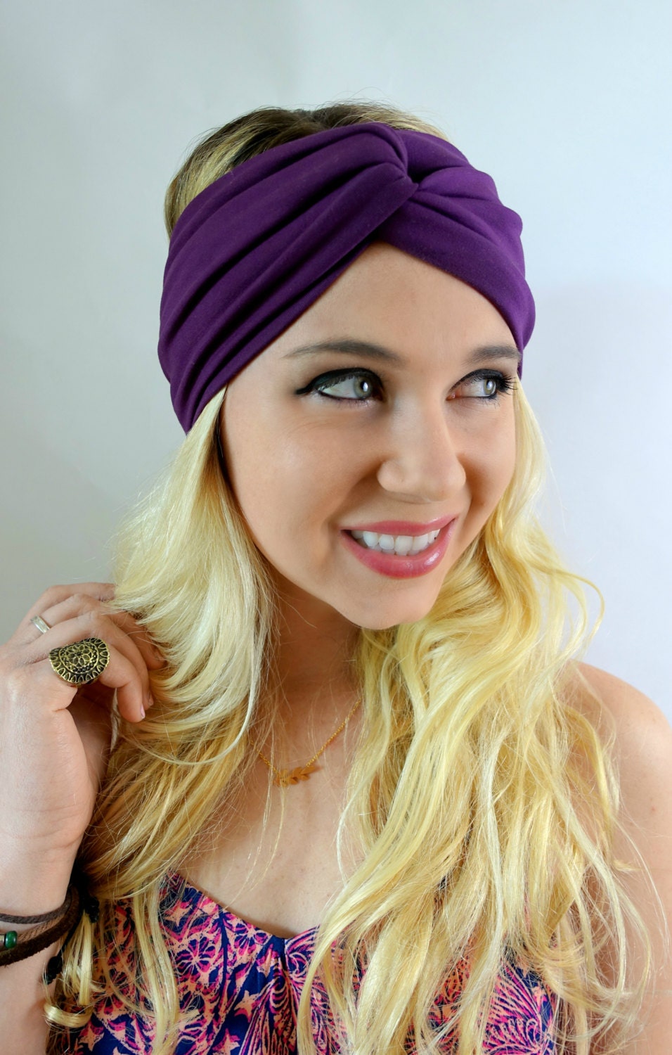 Twist Wide Headband Knotted Head Wrap Premium by SWAKCouture