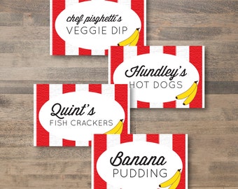 FOOD LABELS "curious george" - diy printable