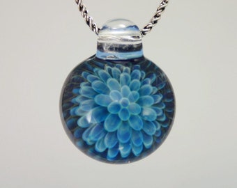 Glass Pendant - Hand Blown Glass Jewelry - Trippy Glass Necklace - Heady Glass Pendant