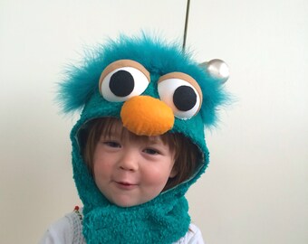 New Upcycled Elmo monster | cookie monster | toddler costume sizes 12 months - 3t