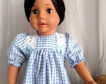 18 Inch Doll Clothes / Doll Nightgown / Doll Sleepwear / Doll Clothing / Doll Accessories / Fits American Girl Doll - 6001