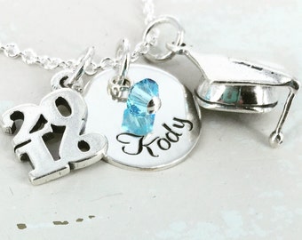 Personalized graduation name necklace - Personalized Necklace - Graduation Jewelry - Graduation Necklace