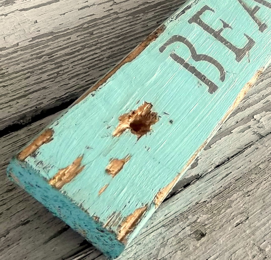 Beach Decor Distressed Wood Beach Sign Reclaimed Wood Wall