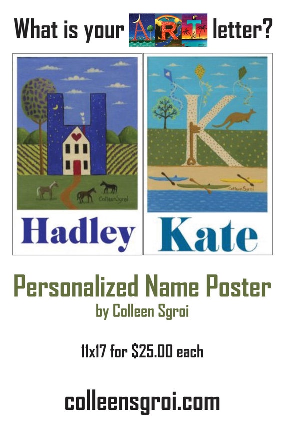 Personalized Letter & Name Posters