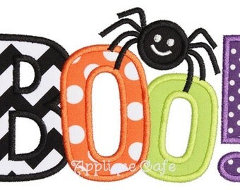 875 Boo 2 Machine Embroidery Applique Design