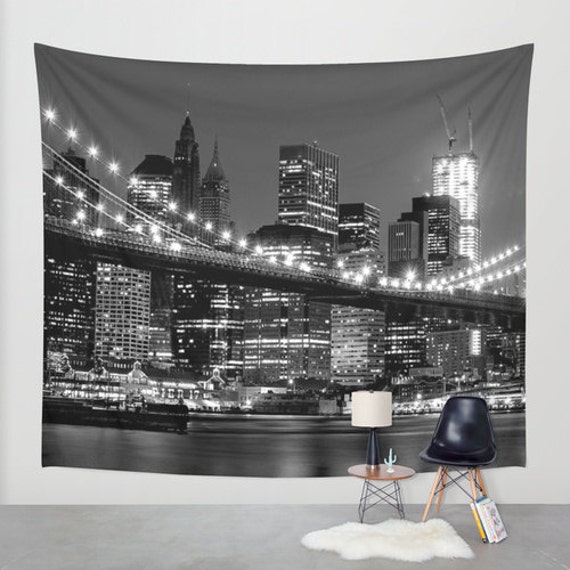 New York wall tapestry/New York tapestry/City tapestry/Night