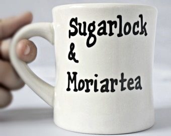 Sherlock Holmes, Tea Cup, Coffee Mug, BBC, Sherlock, Cumberbatch, Sherlocked, Moriarty, Diner Mug, Book, Unique Mug, Personalized Mug, Fan