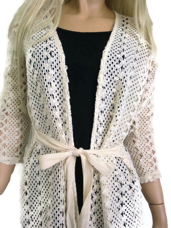 ivory duster cardigan