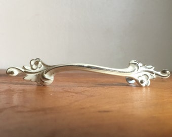 Ornate French Provincial Drawer Pull. Furniture, Craft, DIY. Salvaged. Mixed Media Supplies.
