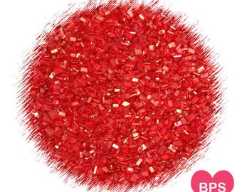 Red Sparkling Sugar, Red Sprinkles, Christmas Cookie Sprinkles, Valentine's Day Sprinkles, Red Coarse Sugar, Edible Sprinkles