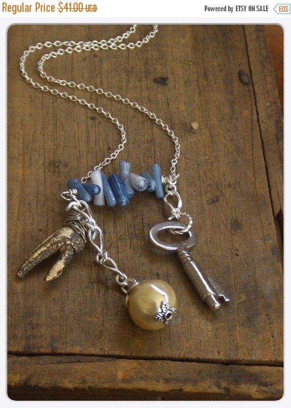 KEY TO ATLANTIS . Necklace of the lost city. Genuine by Chymiera