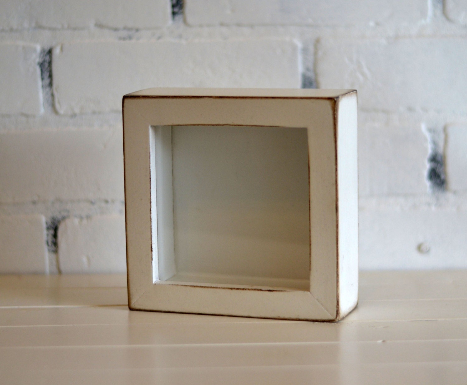 Small Square Shadow Box Frame In Stock On by signedandnumbered