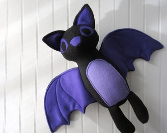 black bat stuffed animal