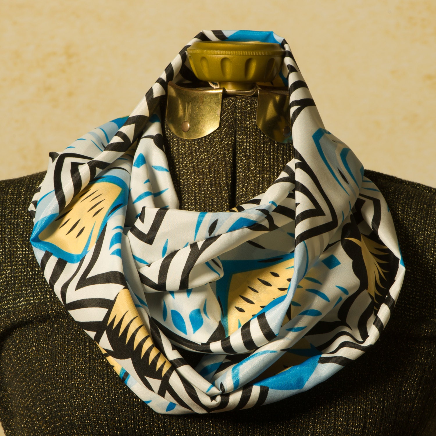 Infinity Scarf Circle Scarf Wrap Scarf Graphic by On3Designs