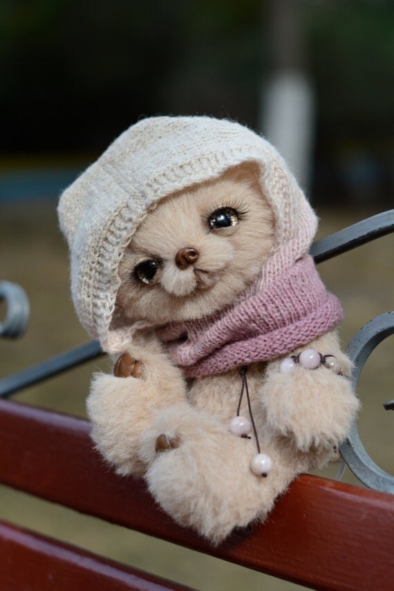 Aya artist alpaca mohair bear ooak