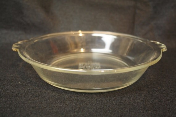 Pyrex 207 Clear Glass Pie Plate With Tab Handles 18 cm 7 Inch