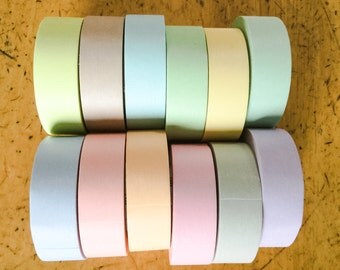 Washi tape set 12 pastel colors ORIGINAL MT BRAND 12pcs x 15mm x 10M