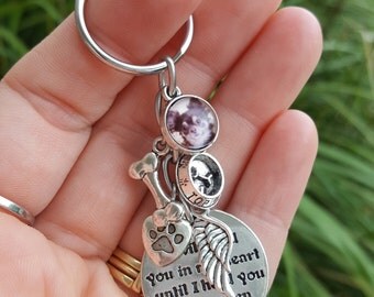 Pet Loss Gift / Pet Memorial Keyring / Dog Memorial Keyring / Pet Gift / Memorial Keyring / Pet Memorial Keychain / Pet Loss Keychain