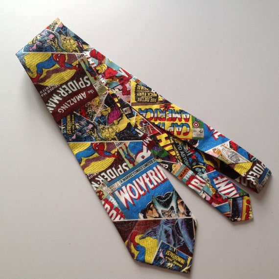 Superhero inspired Ties Men's Necktie avengers marvel
