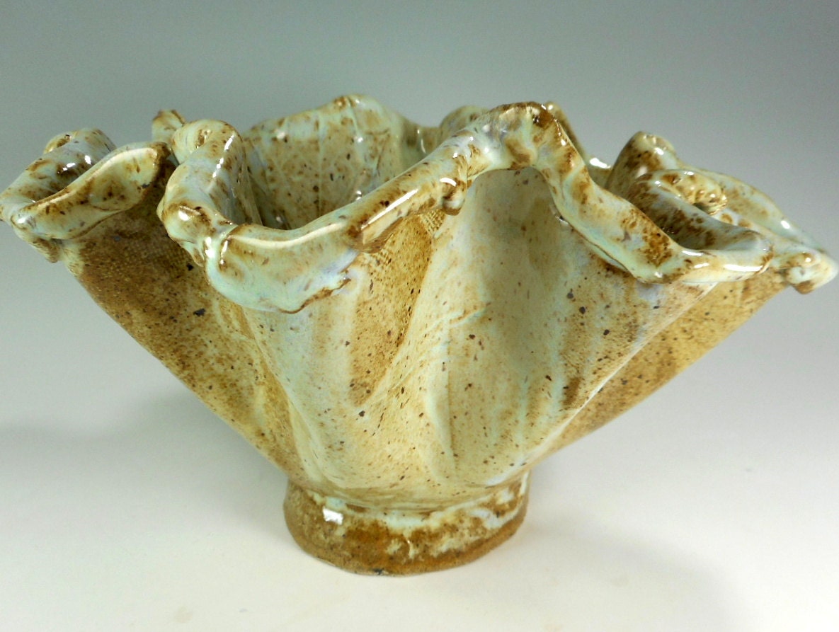 Ceramic art vessel pottery sculpture vessel hand built