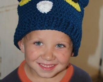 Made to order: Crochet Pete the cat inspired hat
