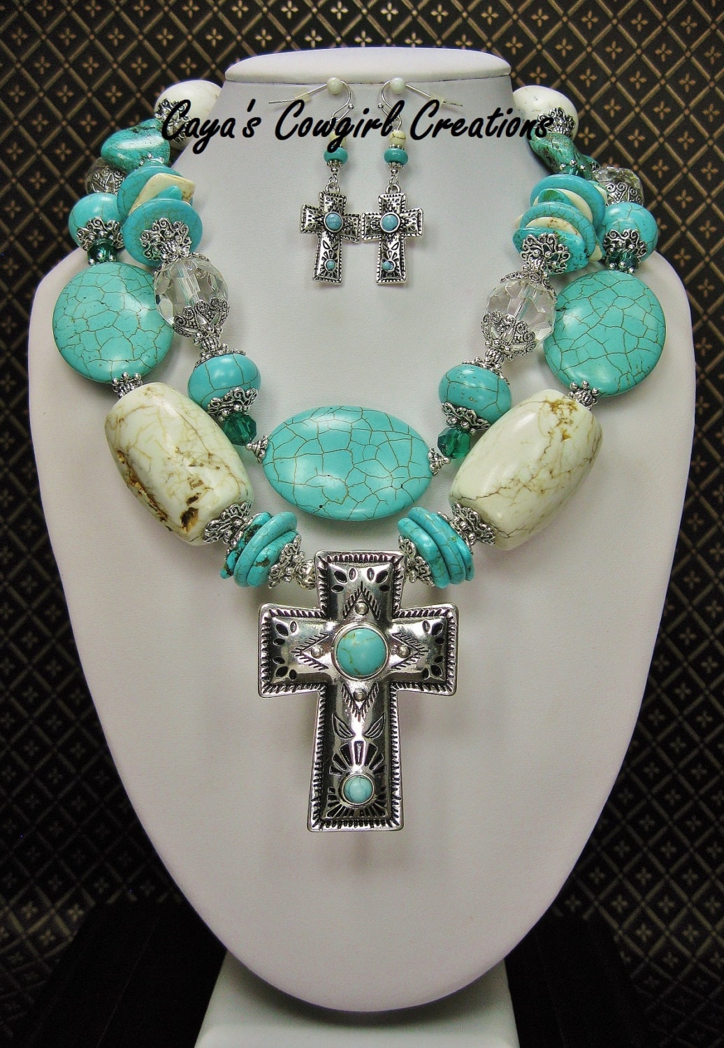 Western Cowgirl Chunky Necklace Set / Cowgirl Statement