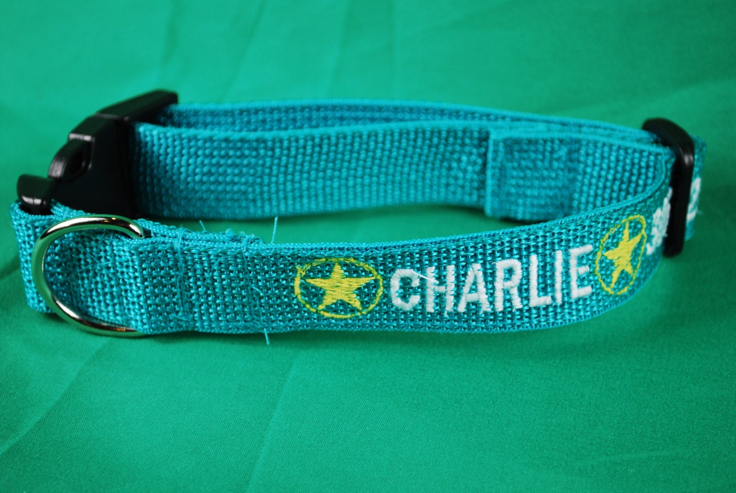 Personalized Embroidered Dog Collar Puppy Dog Cat Custom Made