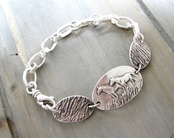 Open Spaces No. 2, Original and Exclusive Personalized Horse Jewelry by SilverWishes, Fine and Sterling Silver