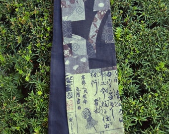 KiMonoMono cotton/linen scarf browns