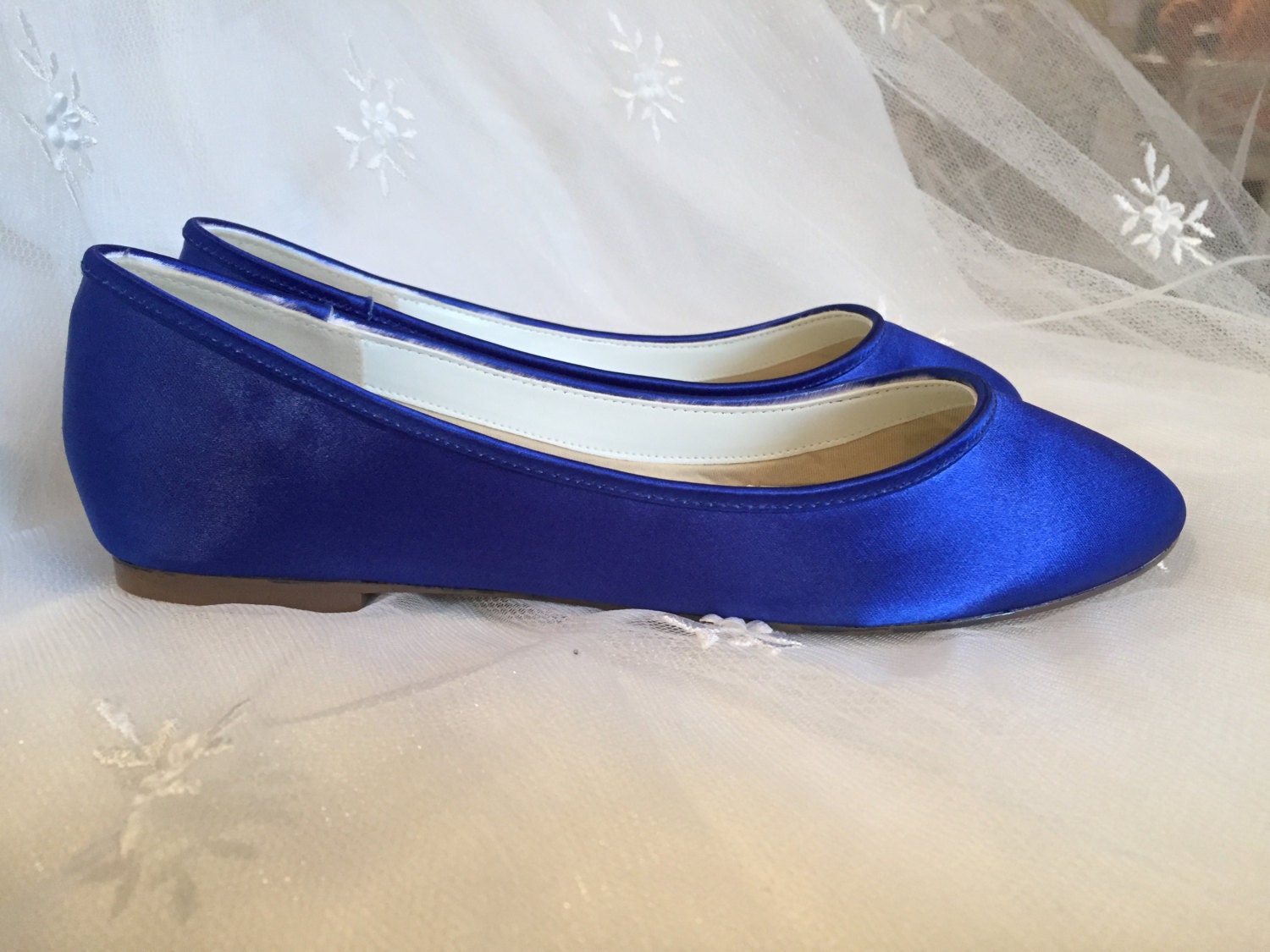 Sapphire Blue Flat Shoes Royal Blue Wedding Shoes