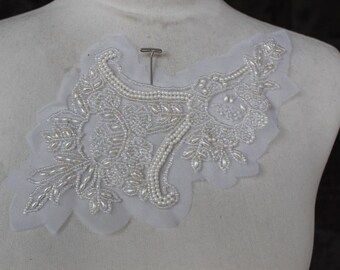 Cute embroidered and beaded applique