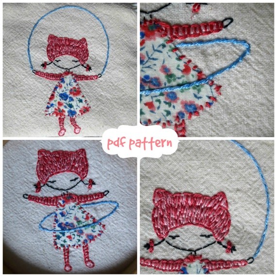 hula and skip embroidery pattern pdf