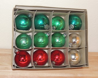 Vtg Paragon's Brilliant Colors Ornaments in the Original Box