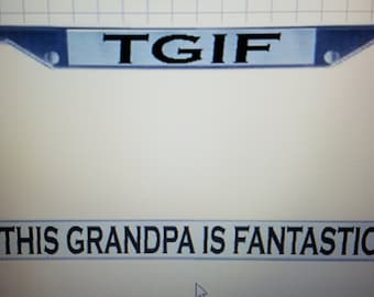 Personalized License Plate Frames....with your wording PERFECT GIFT!