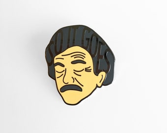 Kurt Vonnegut Enamel Pin - Literary Pin - So It Goes