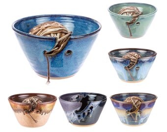 Yarn bowl / knitting bowl. Choose your color / Hand thrown knitter's bowl | yarn ball bowl | knitting gift / MADE TO ORDER- 6 weeks