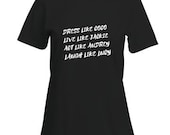 Dress Like Coco, Live Like Jackie, Act Like Audrey, Laugh Like Lucy Super Soft T-Shirt Available in 2 Colors / Coco Chanel / Lucy / Jackie /