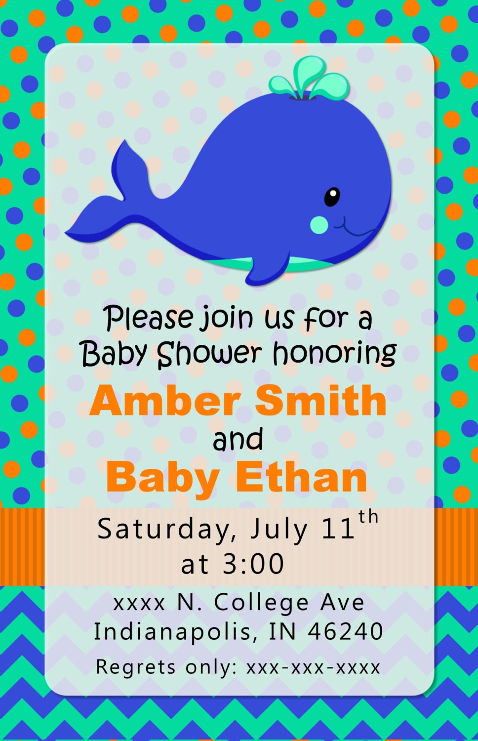 baby shower whale banner WHALE boy Shower or Whale Birthday Baby by Baby bcpaperdesigns