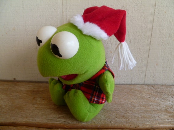 Christmas Muppets Baby Kermit the Frog McDonalds Plush