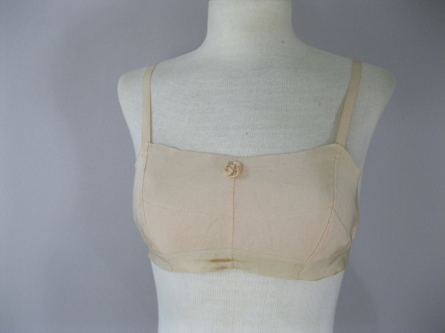 1920s Peach Bra Bandeau Bra 20s By Ladyscarlettsvintage