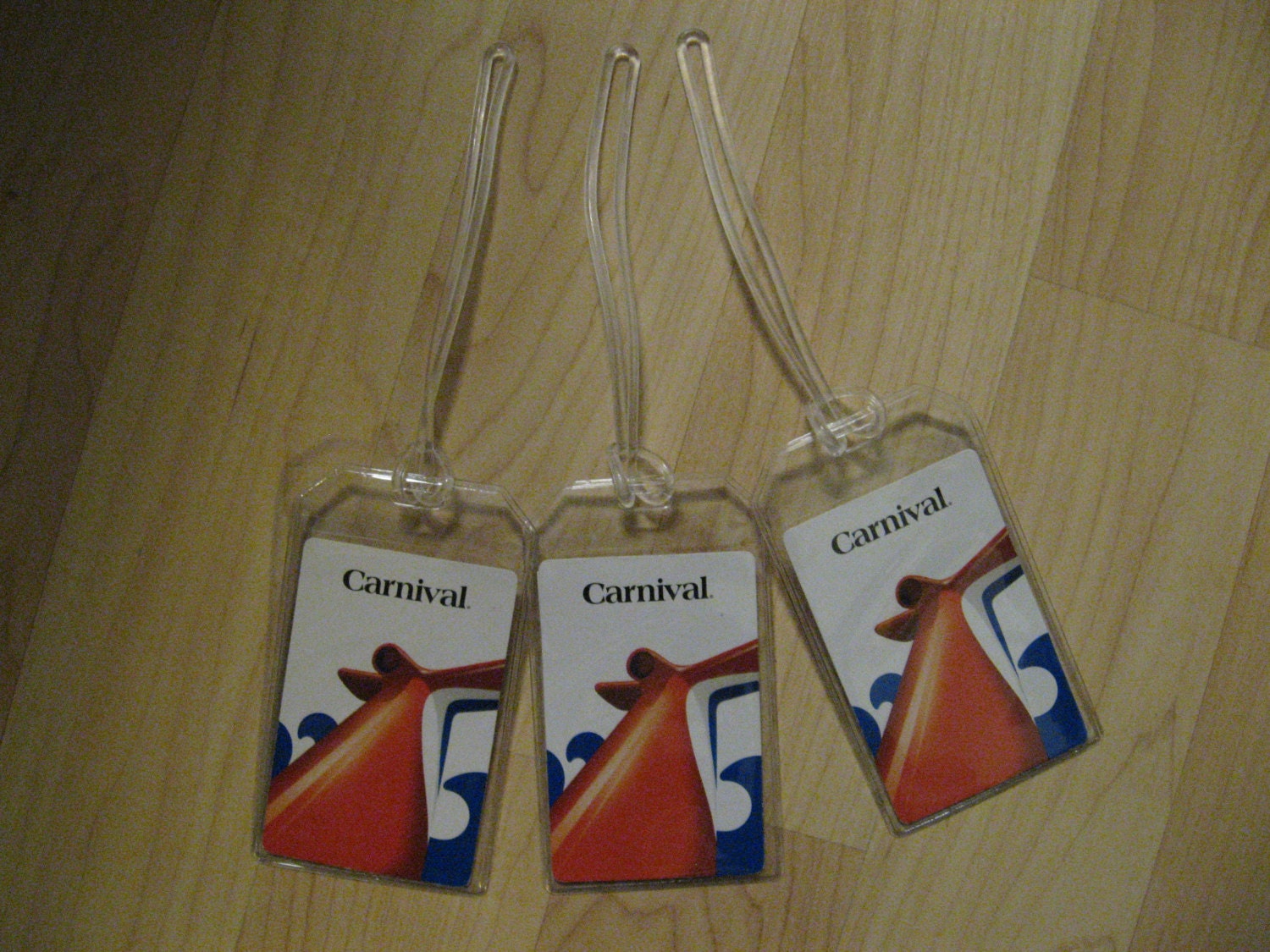 Carnival Luggage Tags Cruise Lines Repurposed Playing Cards