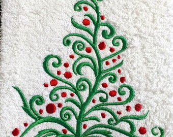 Decorative Christmas Tree Embroidery Design