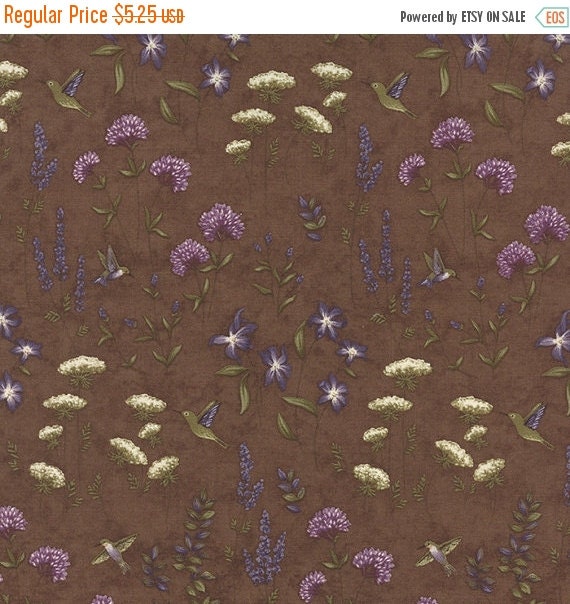 ON SALE Moda Fabric THE Potting Shed Holly Taylor 1/2 Yard Top Soil 