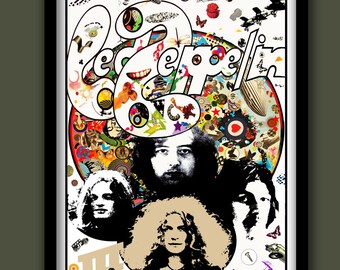 Led Zeppelin Poster.Led Zeppelin III promo . Rock promo poster . Rock wall art. Large Rock poster. A2 size Album art poster