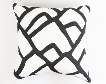 Schumacher Zimba Pillows Both Sides (Comes in 4 Colors - Shown in Charcoal)